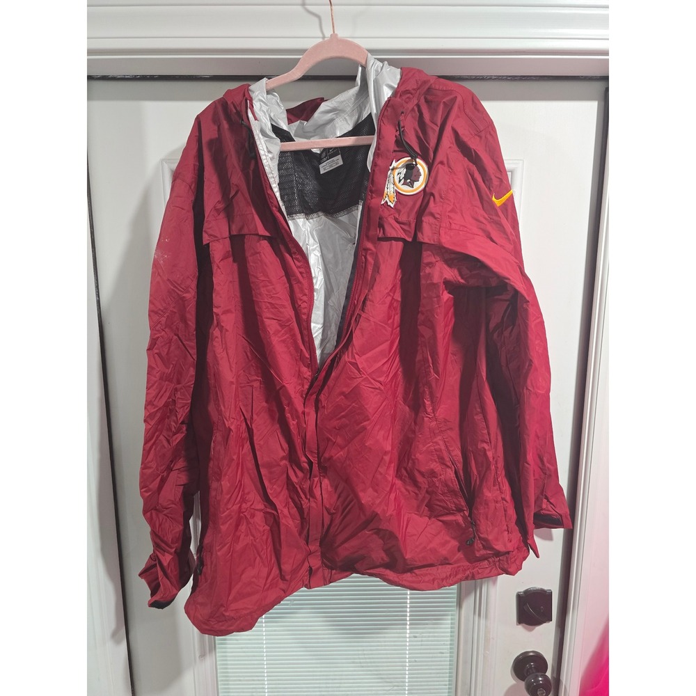 Nike Storm-FIT 5 Washington Redskins NFL On Field Jacket Mens 3XL Burgundy